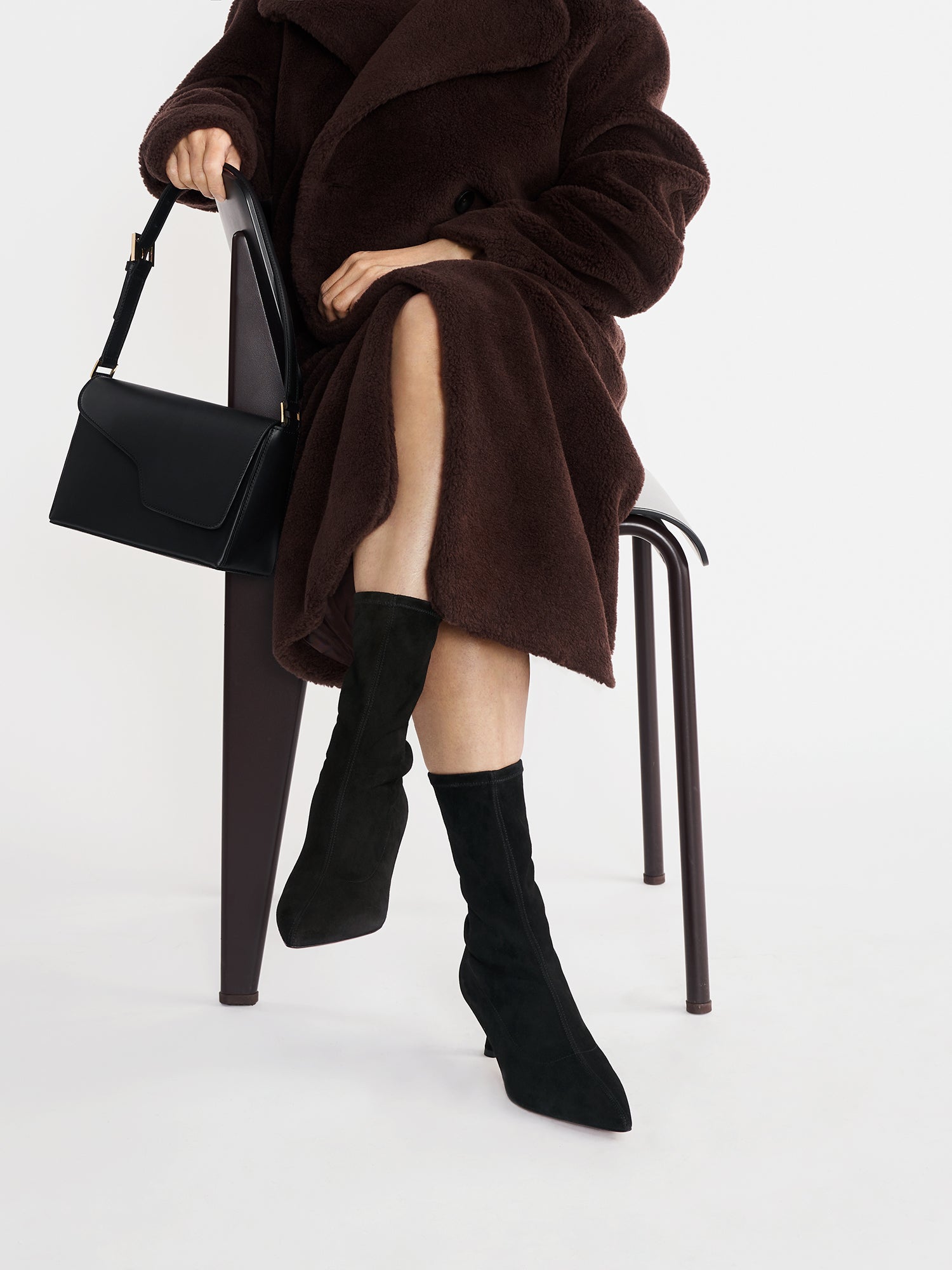 Caselle Black Leather Shoulder bag