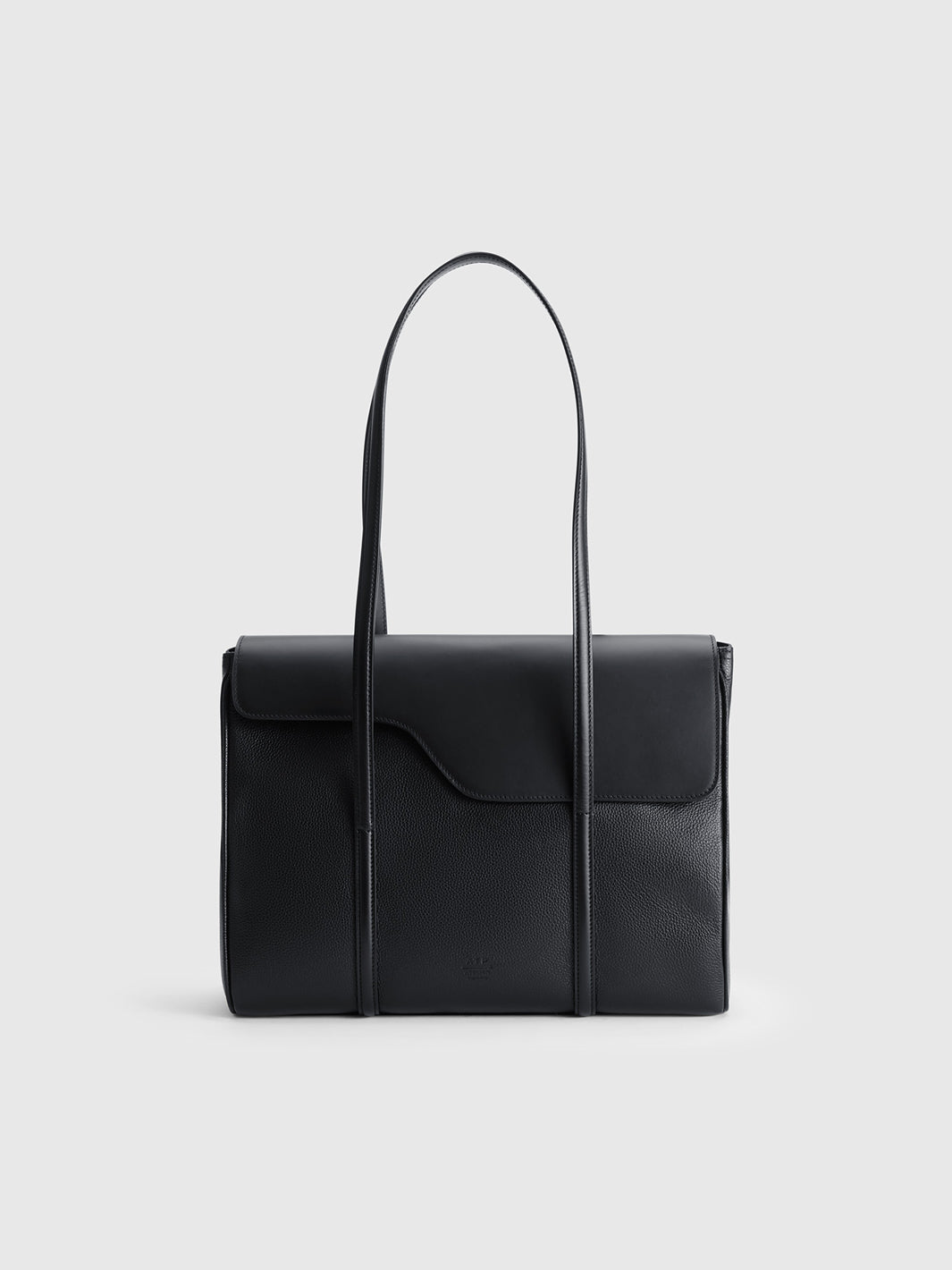 Abriola Black Grained Leather/Leather