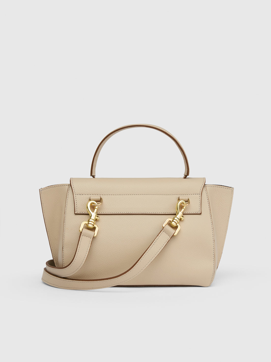 Arezzo Mandorla Grained Leather Handbag