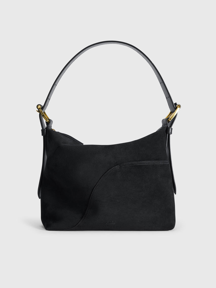Bassanina Black Suede/Leather Mini tote bag