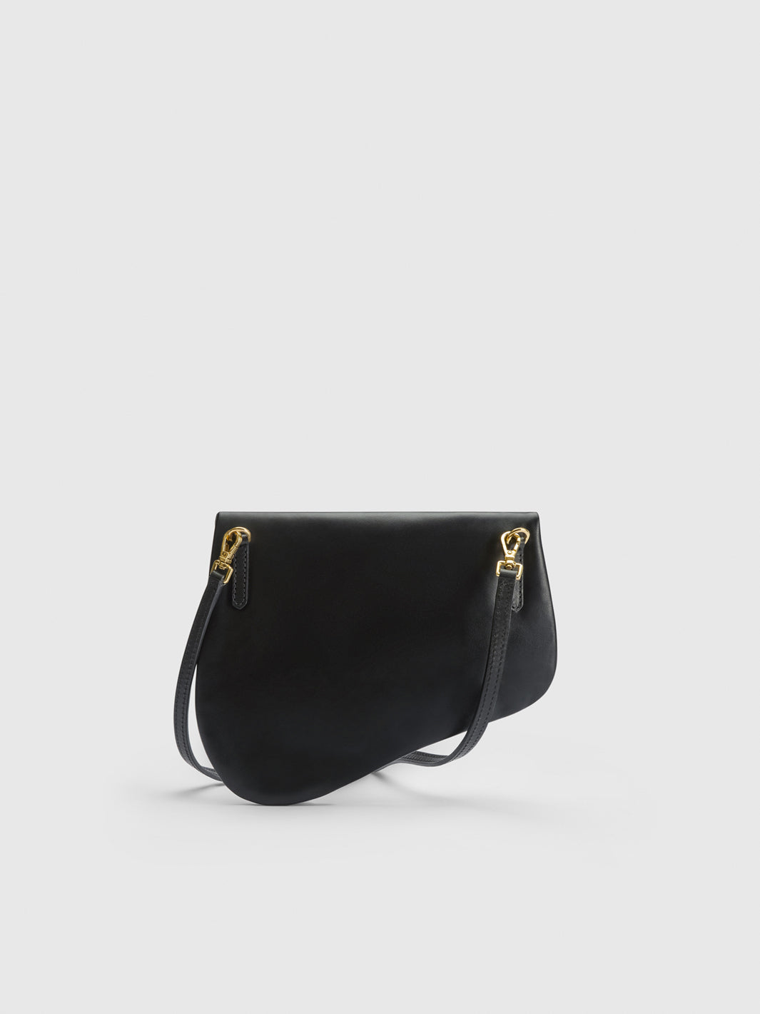 Blevio Black Nappa Pouch