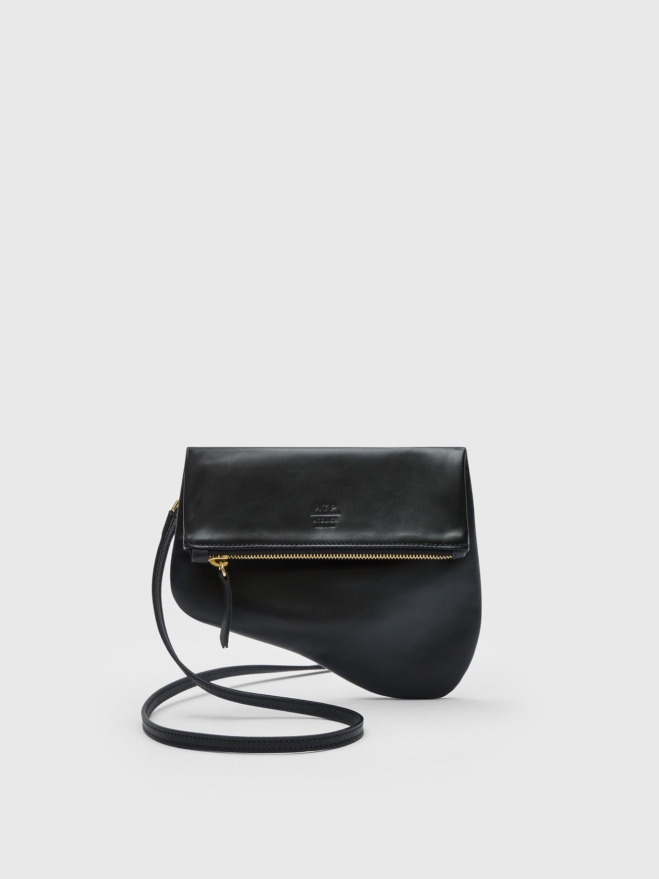 Blevio Black Nappa Pouch