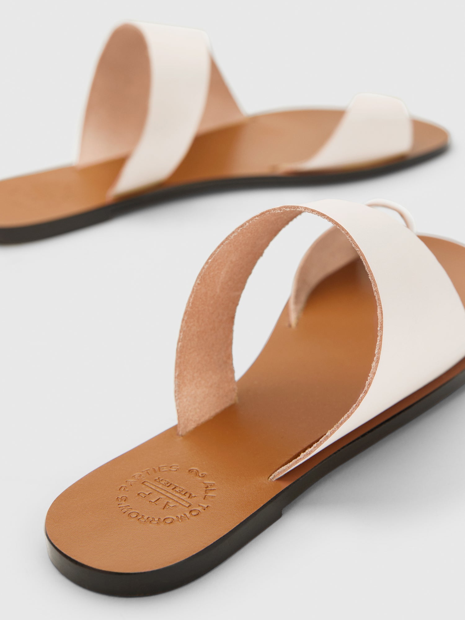 Centola linen cutout sandals