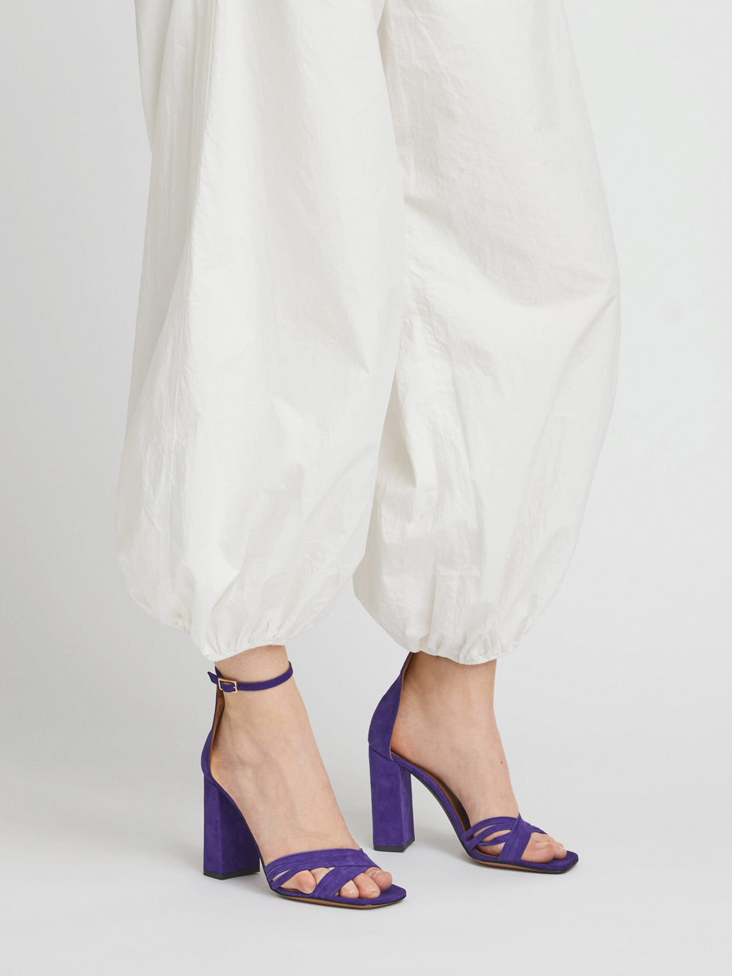 Drena Viola Suede Heeled sandals