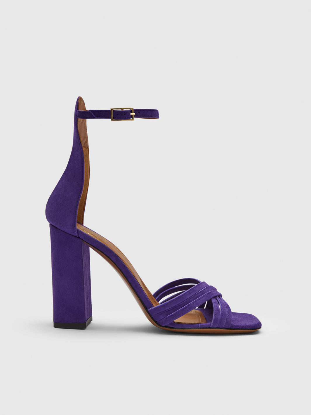 Drena Viola Suede Heeled sandals
