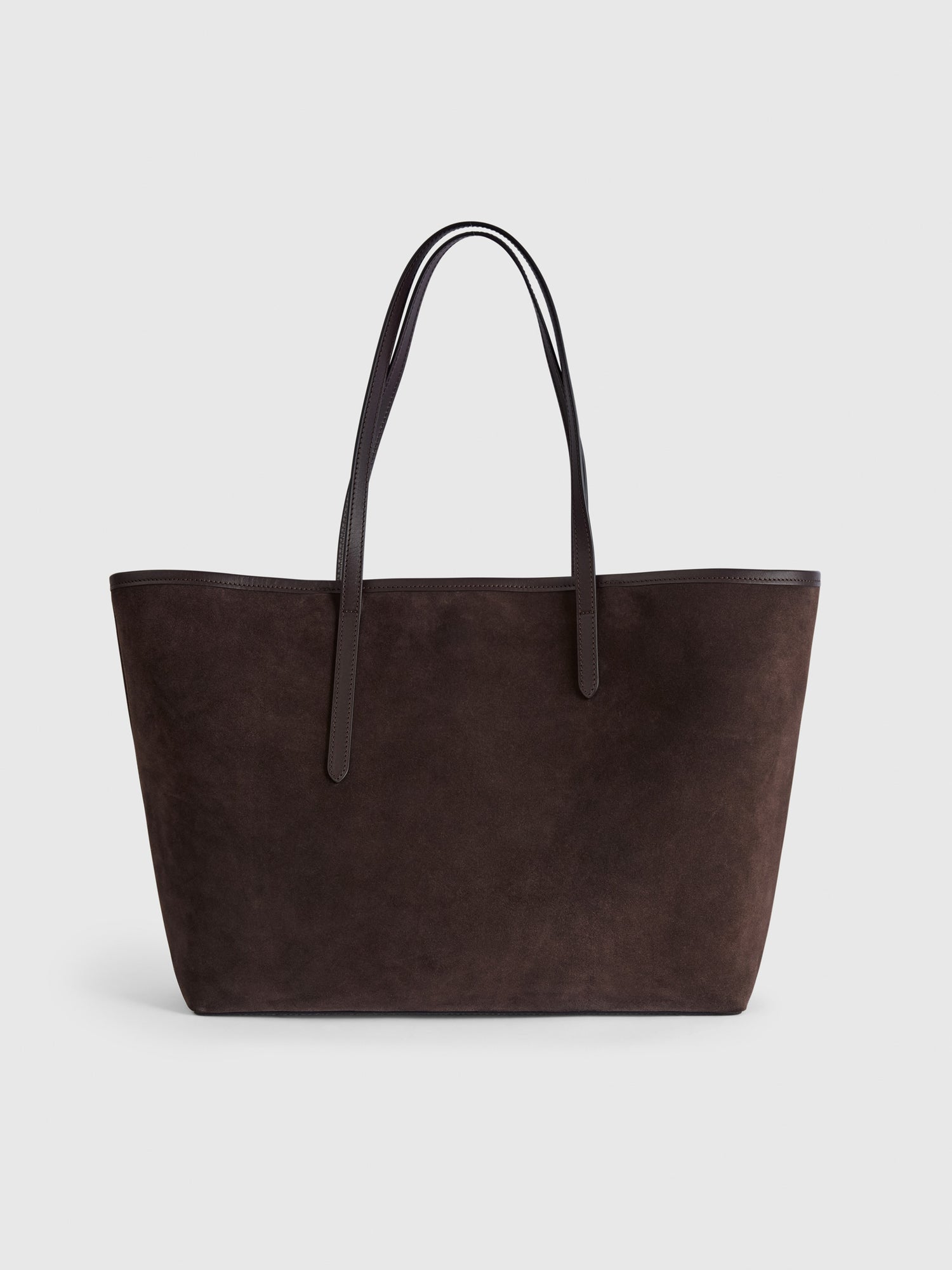 Eraclea Walnut Suede/Leather Large tote bag