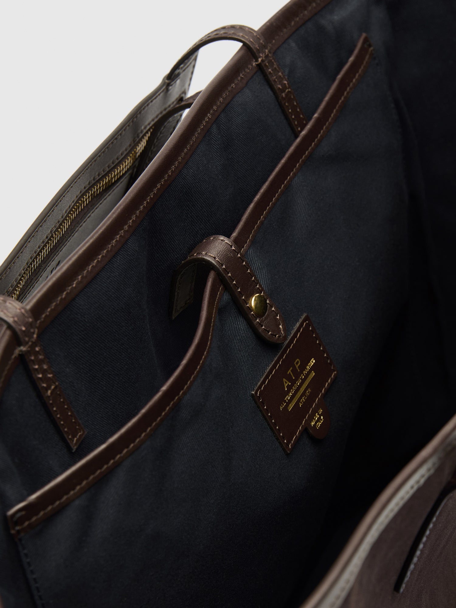Eraclea Walnut Suede/Leather Large tote bag