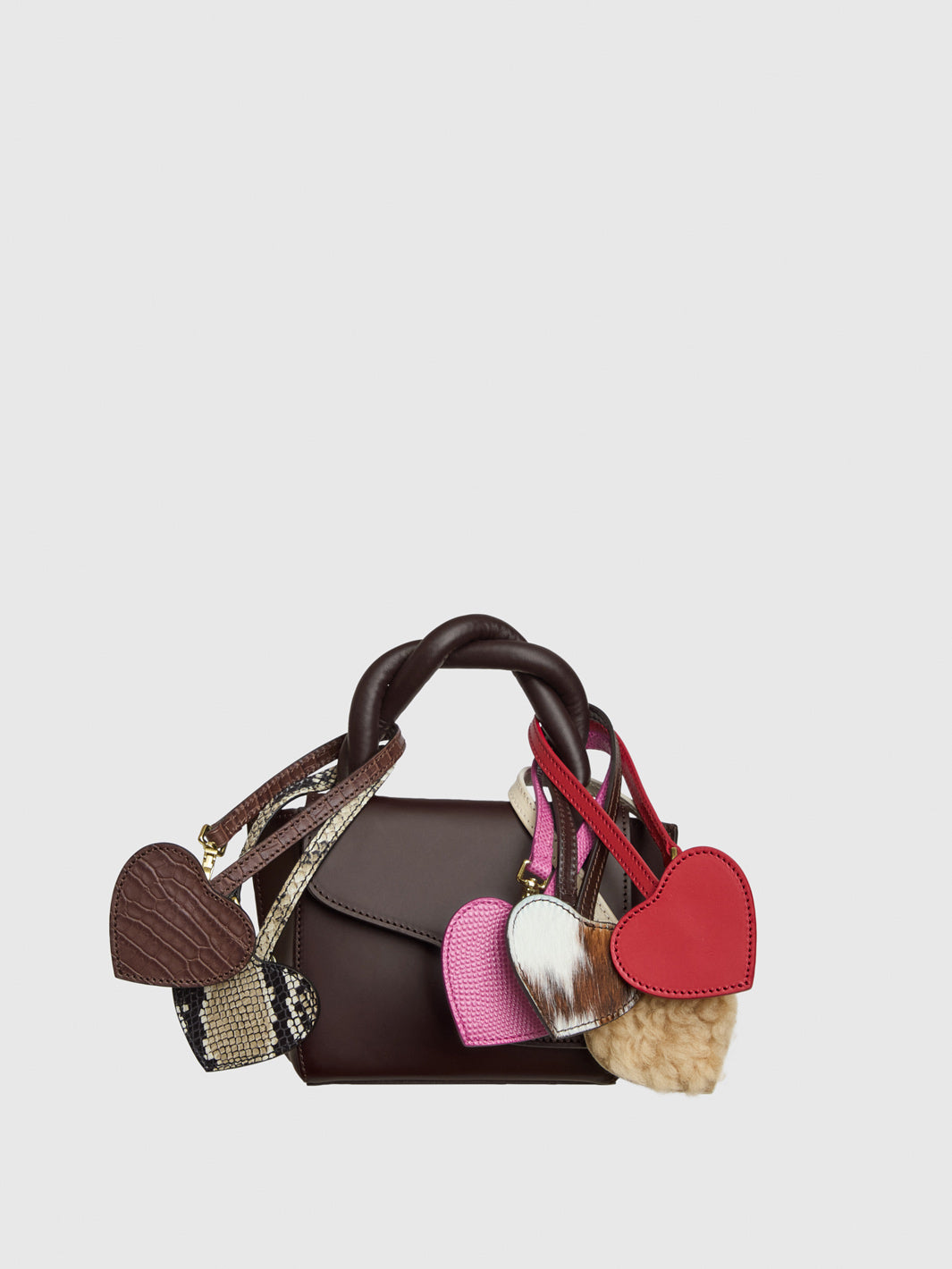 Venosta Grey Printed Snake Key chain