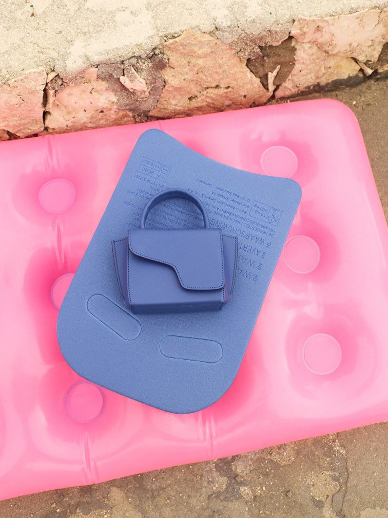 Montalcino Oltremare Leather Mini handbag