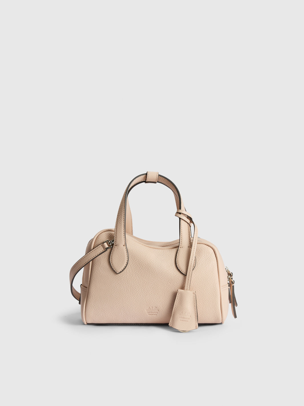 Ormelle Cipria Grained Leather Top handle bag