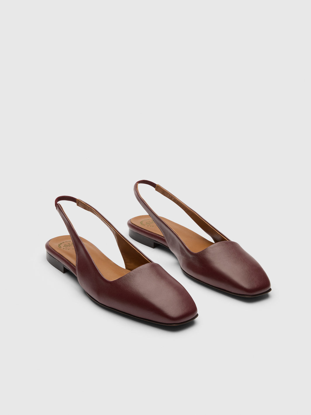 Plesio Grumello Nappa Flat Slingbacks