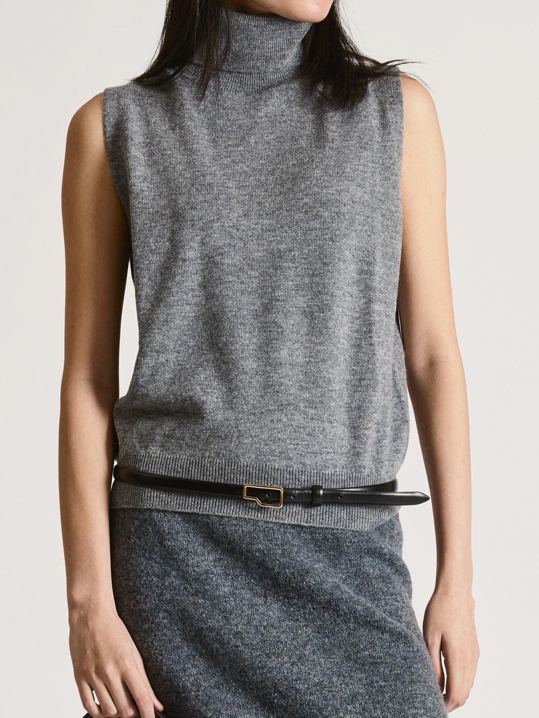 Ponna Black Leather Belt