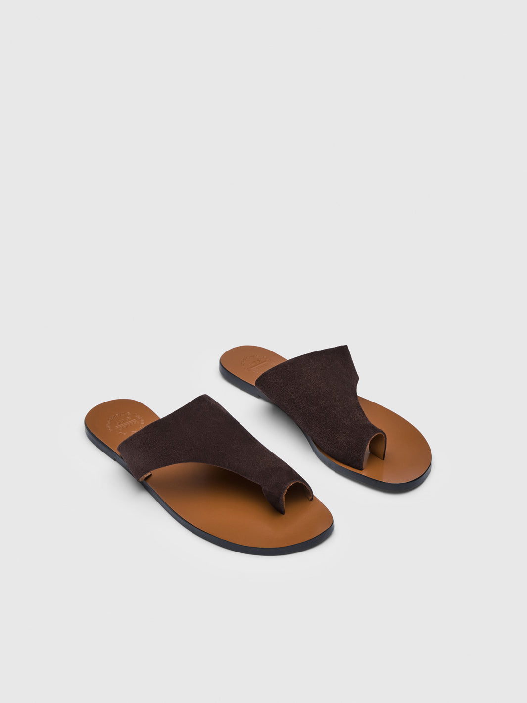 Rosa Walnut Suede Cutout sandals