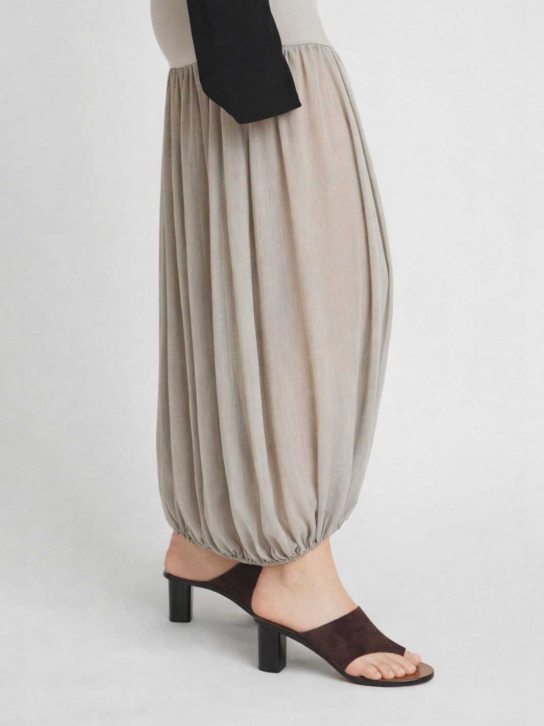 Rosate Walnut Suede Cutout heeled sandals