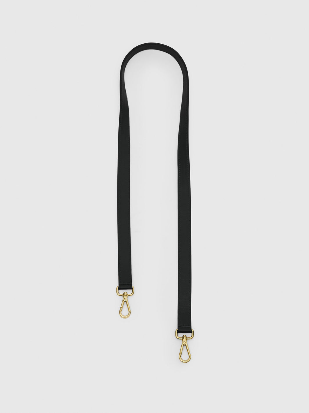 Stra Black Leather Shoulder strap