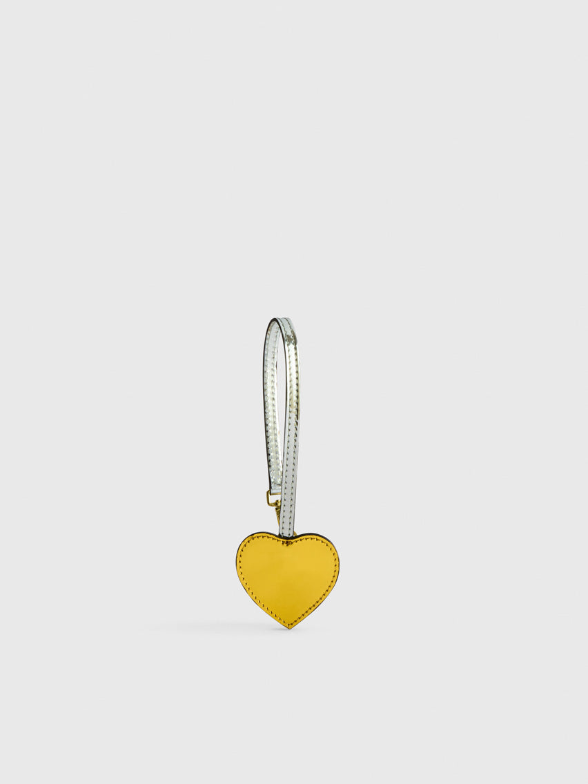 Venosta Gold/Silver Metallic Leather Key chain
