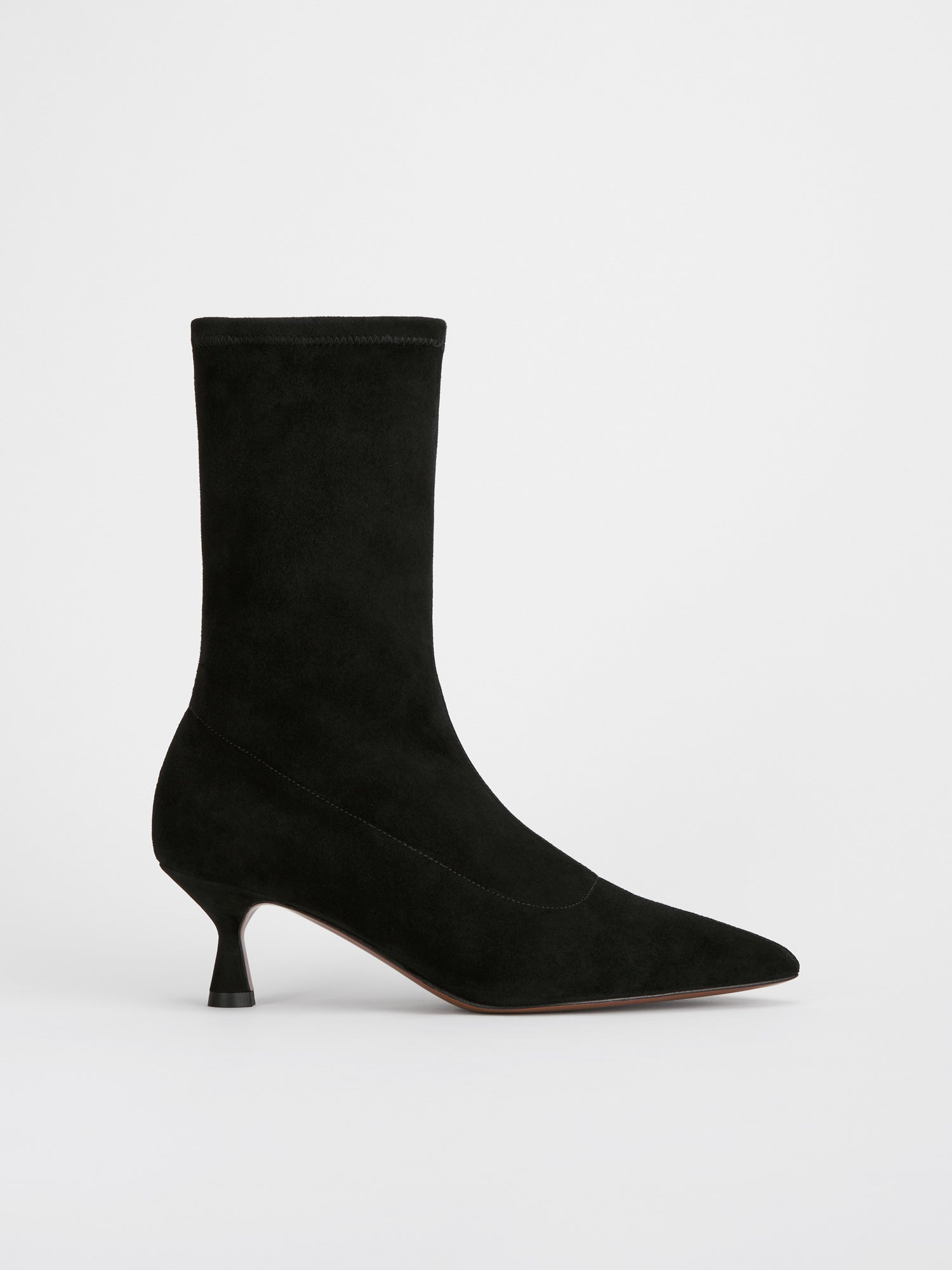 Cerone Black Suede Stretch Boots ATP Atelier Official Site