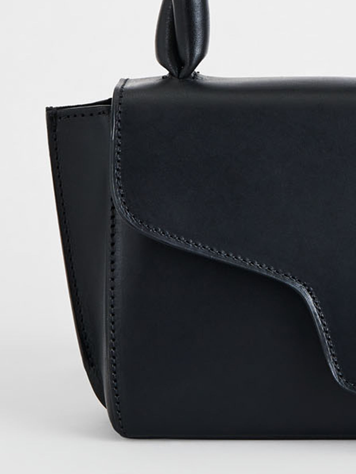 Montalbano Black Leather/Nappa Mini handbag