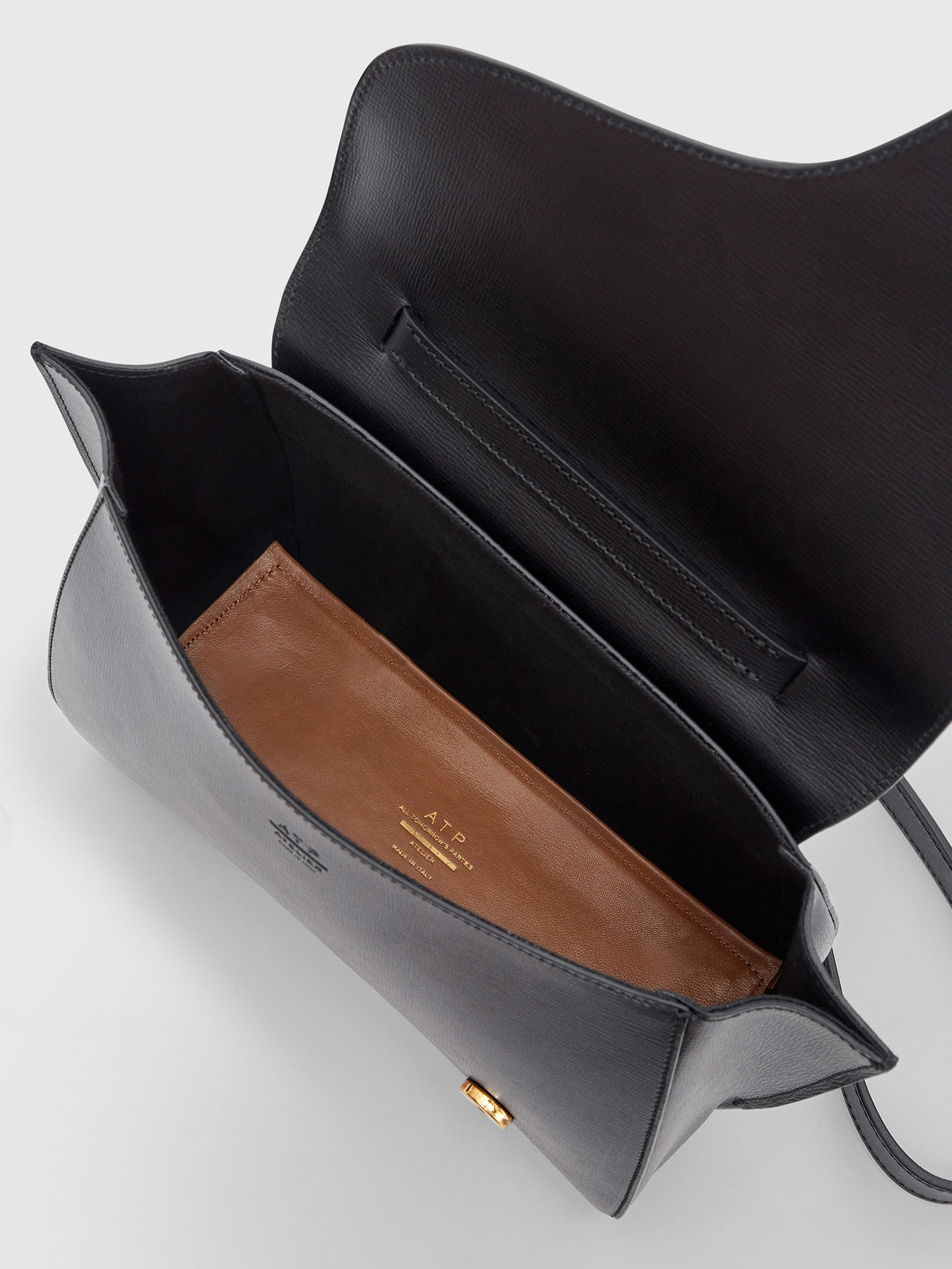 Montalcino Silver Metallic leather Mini handbag – ATP Atelier