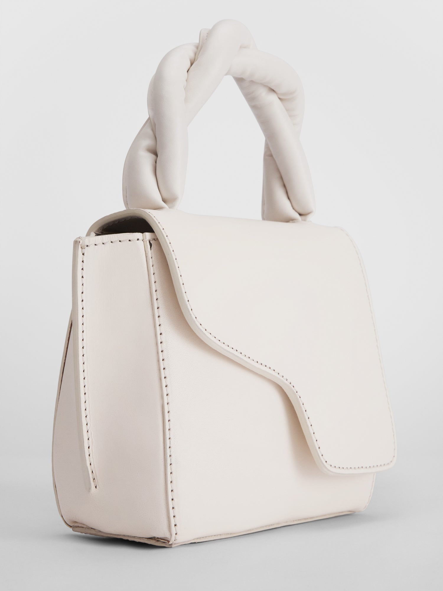Montalbano Linen Leather/Nappa Mini handbag