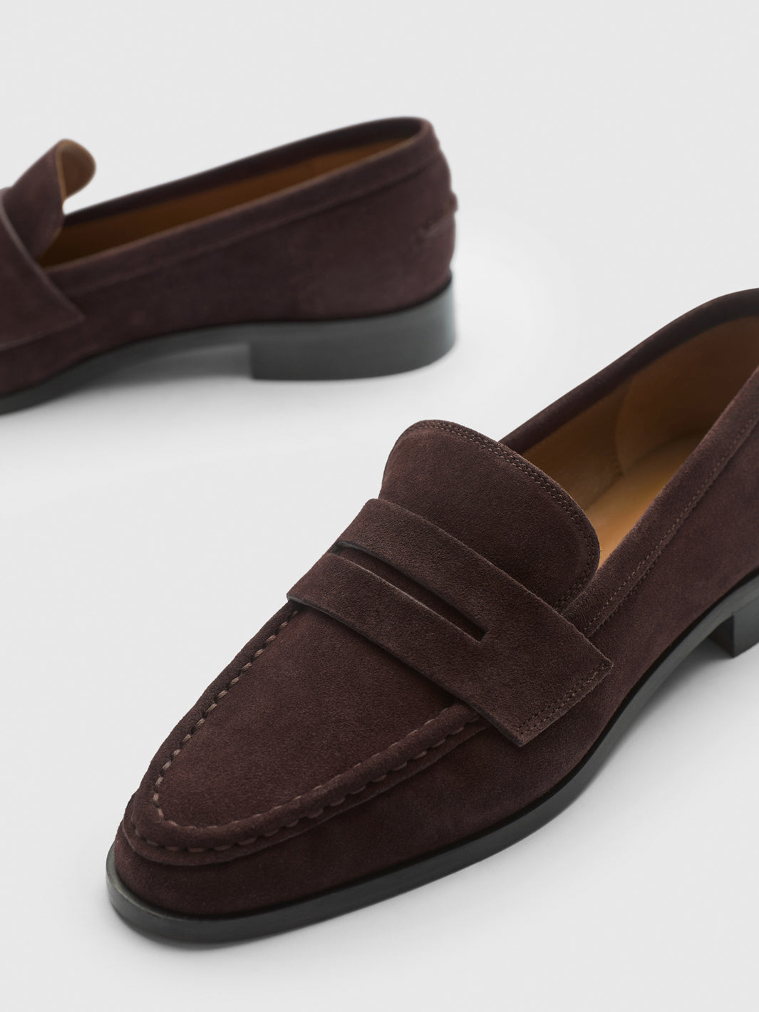 Airola Walnut Suede Loafers