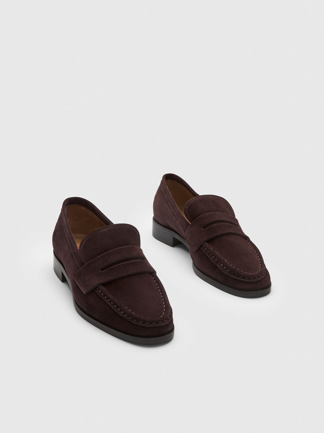 Airola Walnut Suede Loafers