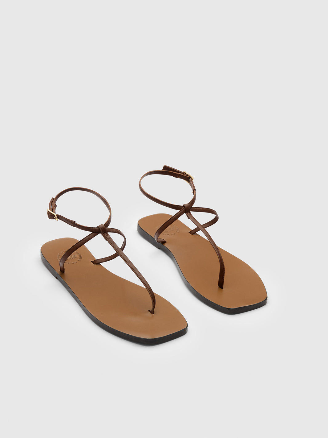 Alassio Cannella Nappa Flat sandals