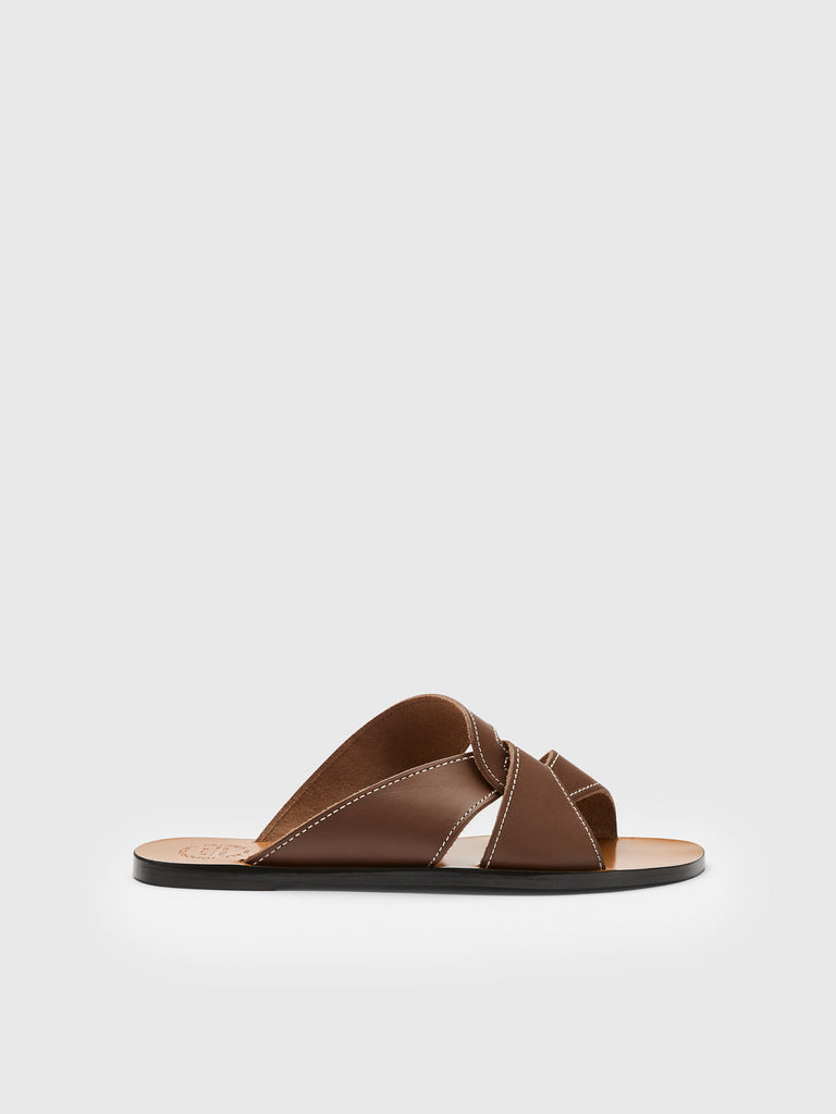 ATP Atelier Women's Rosa Suede Sandals Brown