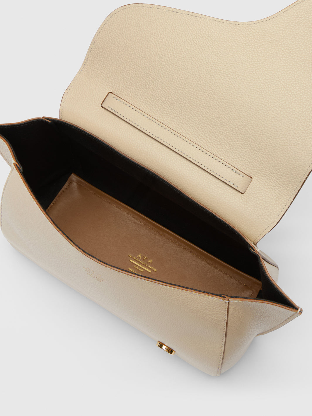 Arezzo Mandorla Grained Leather Handbag