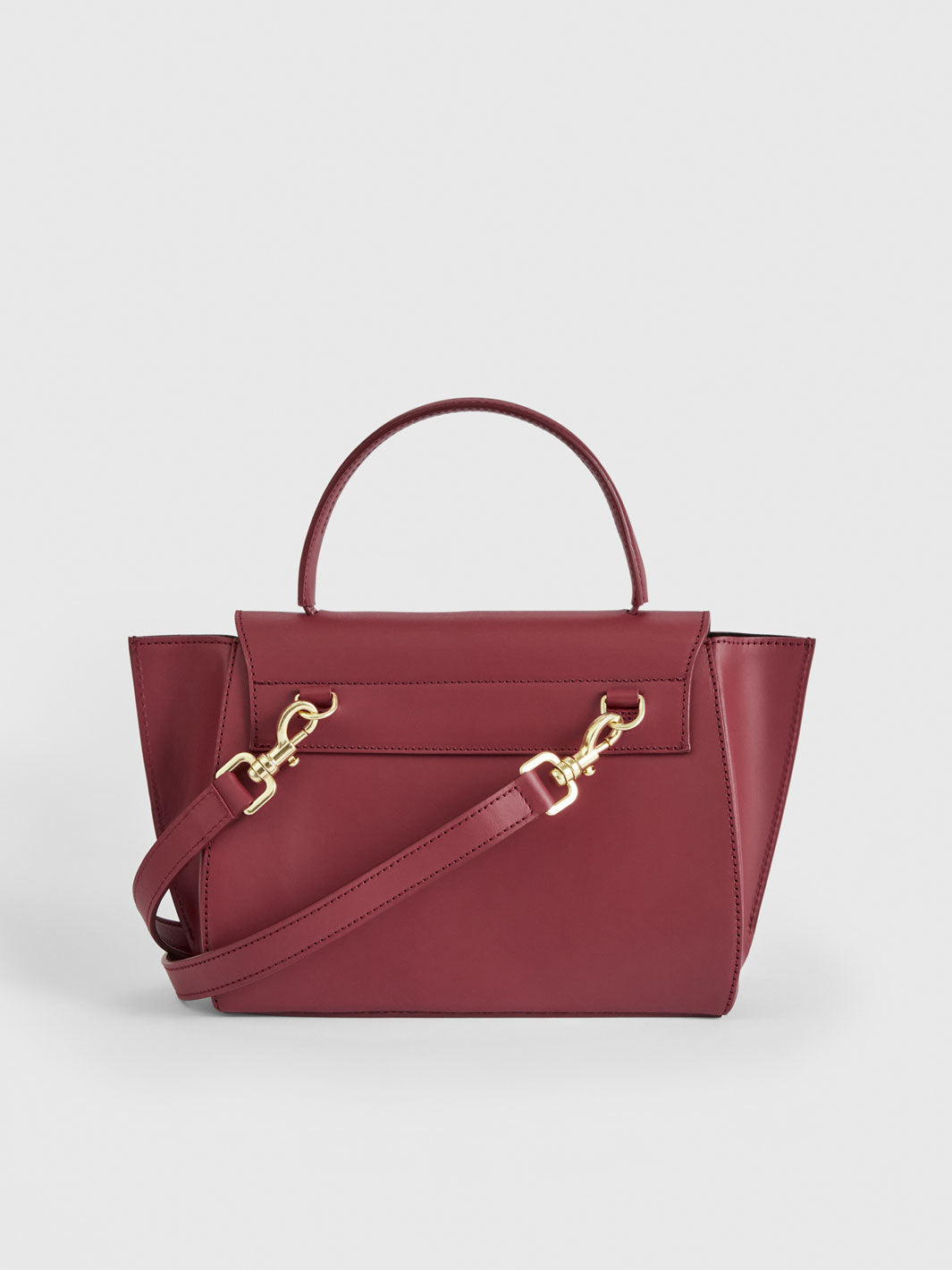 Arezzo Merlot Leather Handbag