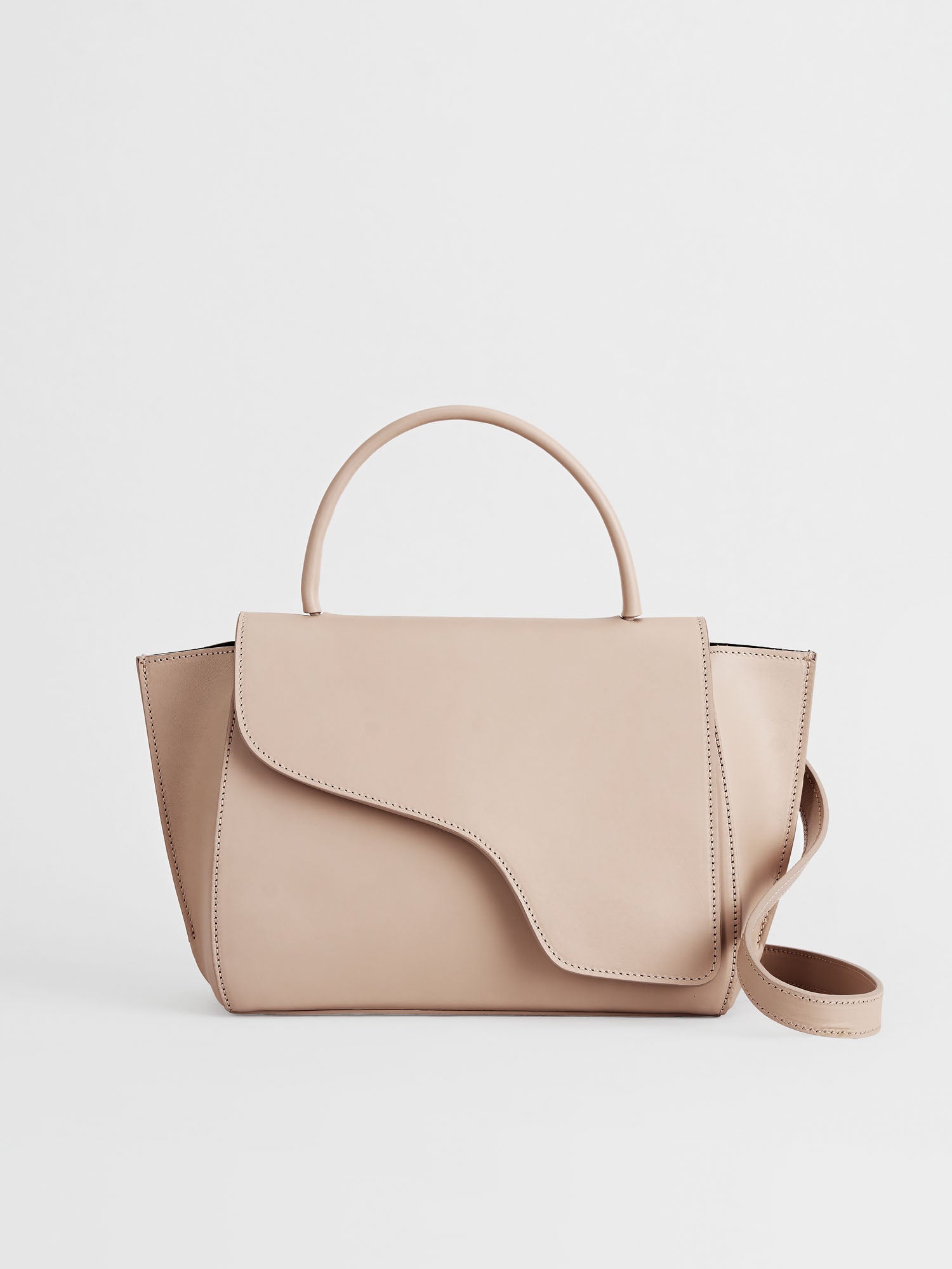 Arezzo Sand Leather Handbag