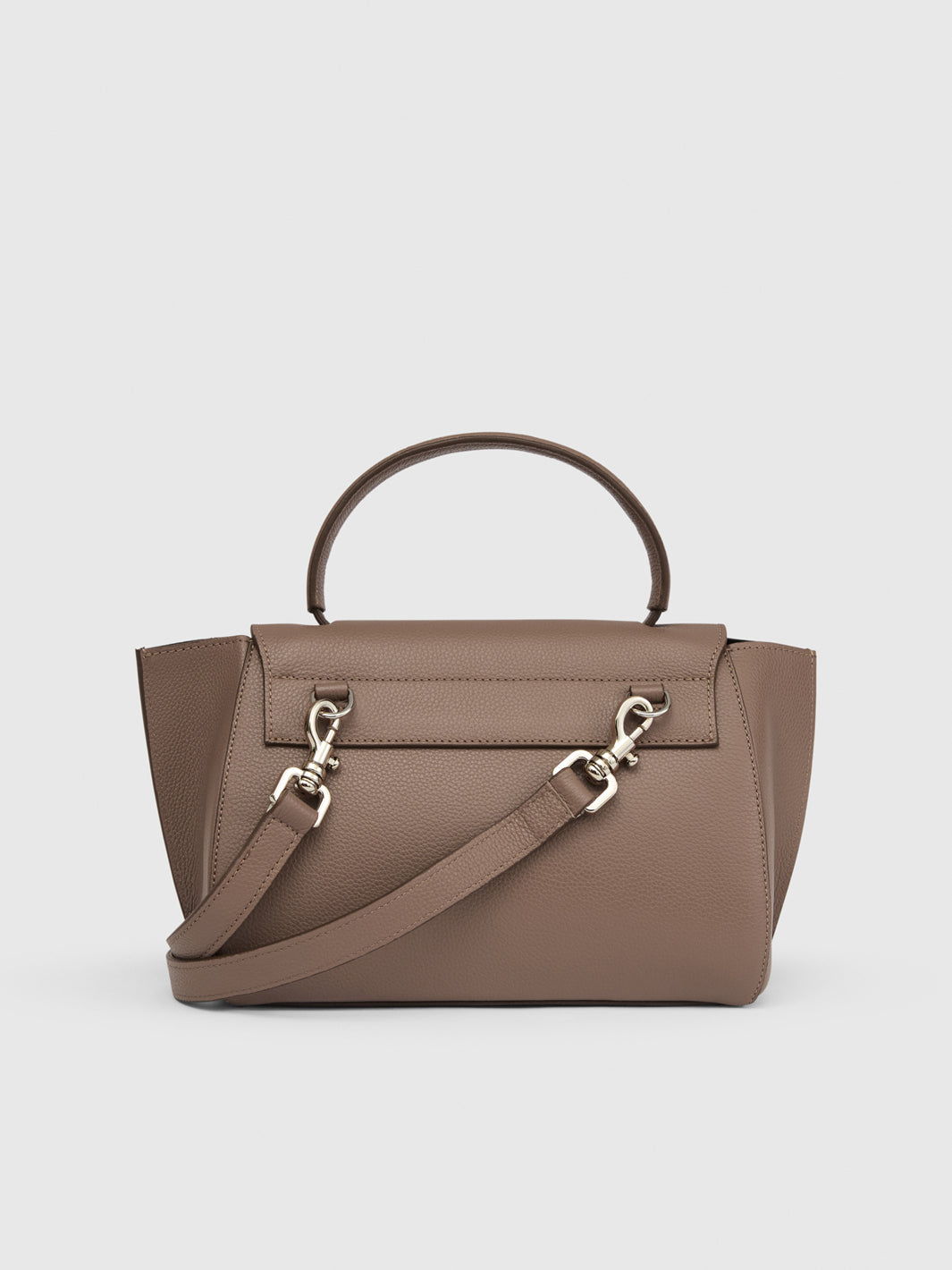 Arezzo Tahini Grained Leather Handbag