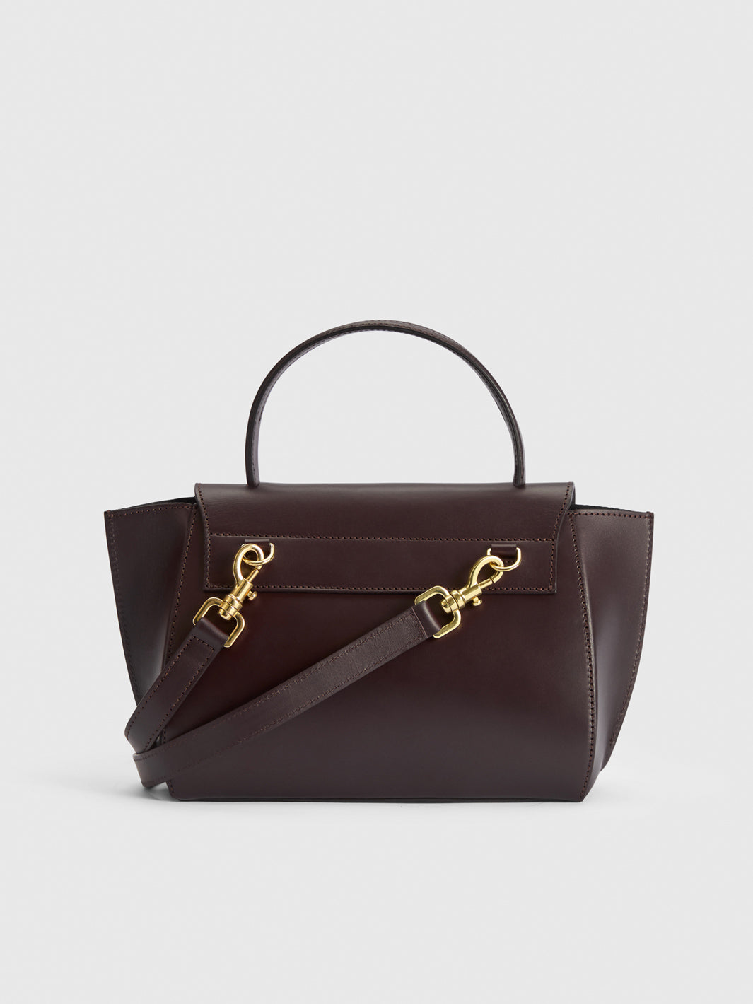アトリエgg＊ボアバッグ Arezzo Walnut Leather Handbag | ATP Atelier | Official Site