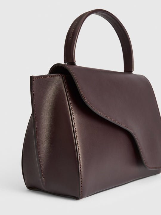 ATP ATELIER - Woman - Walnut Contrast Stitch - Shoulder Bag