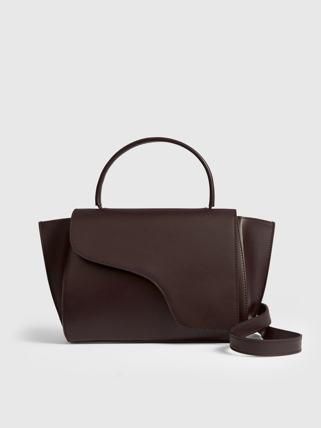 Arezzo Walnut Leather Handbag