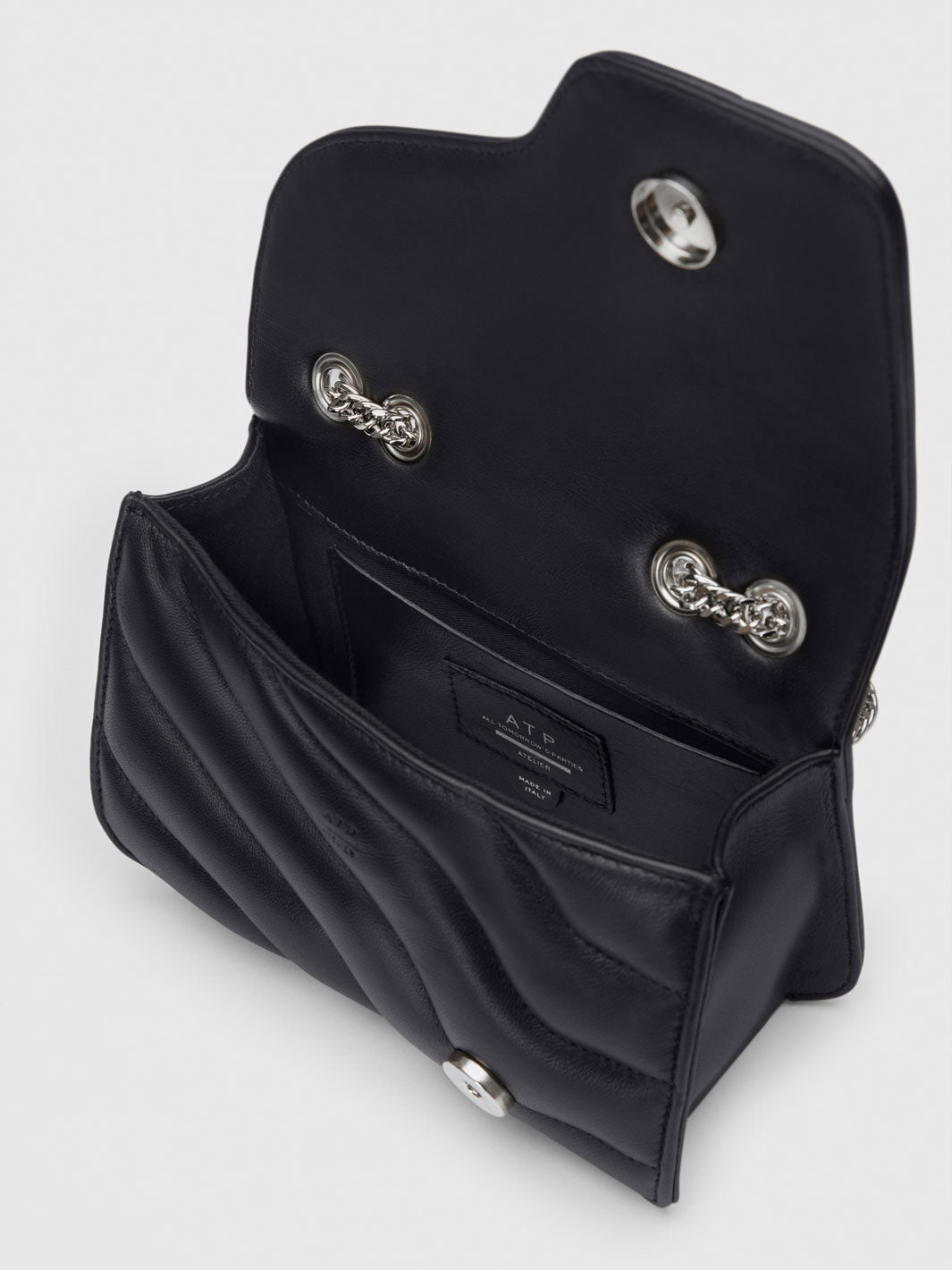 Auletta Black Quilted Nappa Shoulder bag