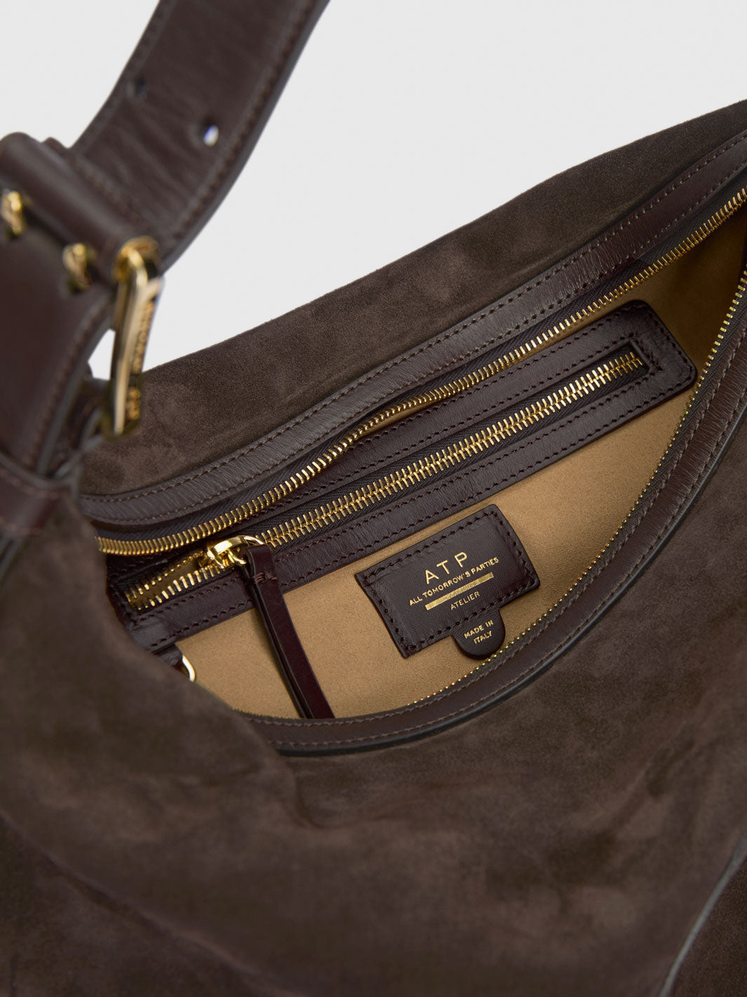Bassano Walnut Suede/Leather Tote bag | ATP Atelier