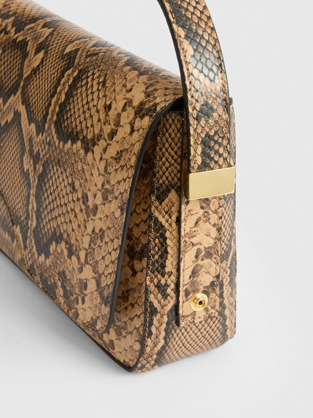 Bolgheri Nocciola Printed Snake Shoulder bag