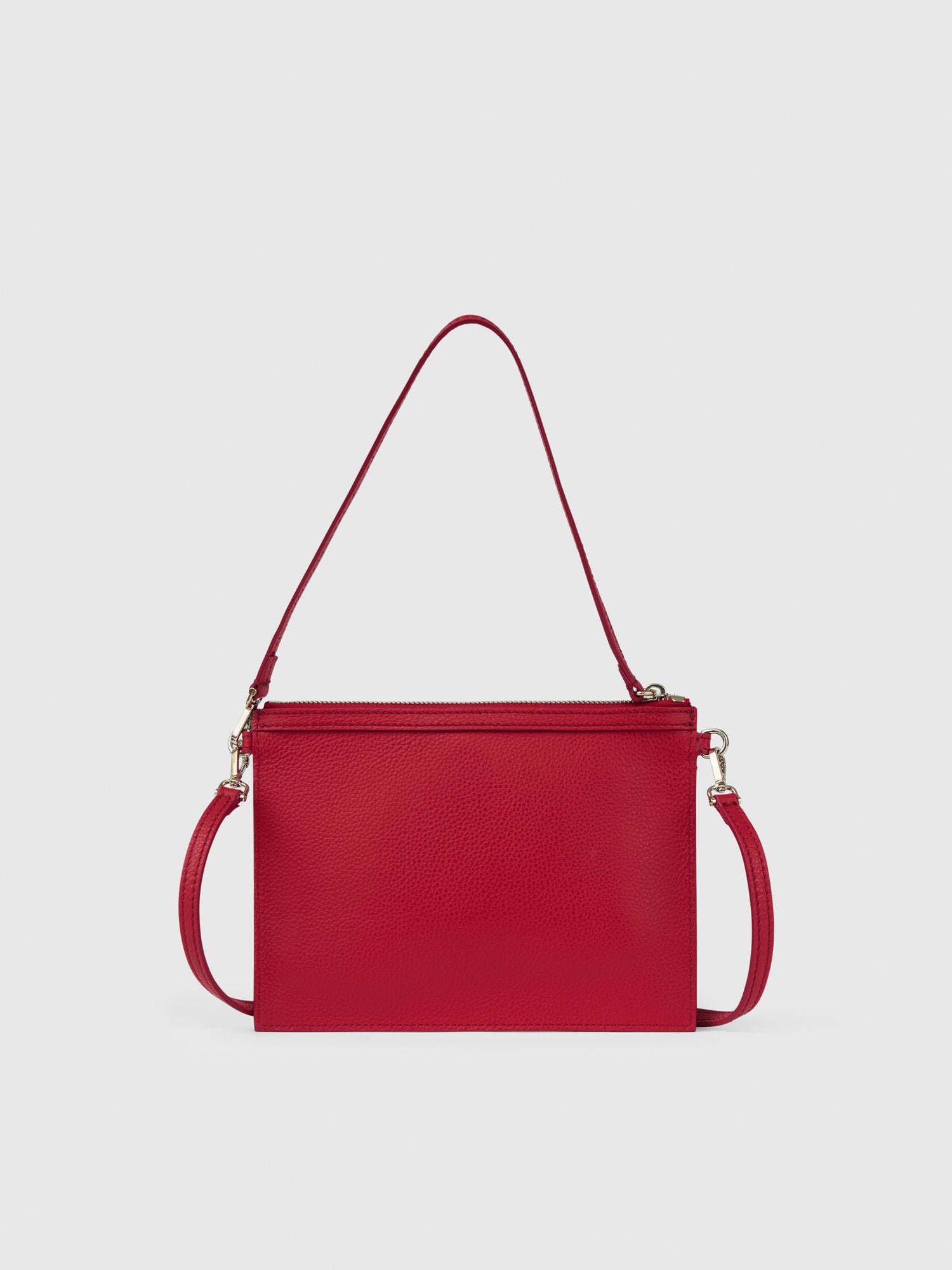 Buonarroti Melograno Grained Leather Pouch