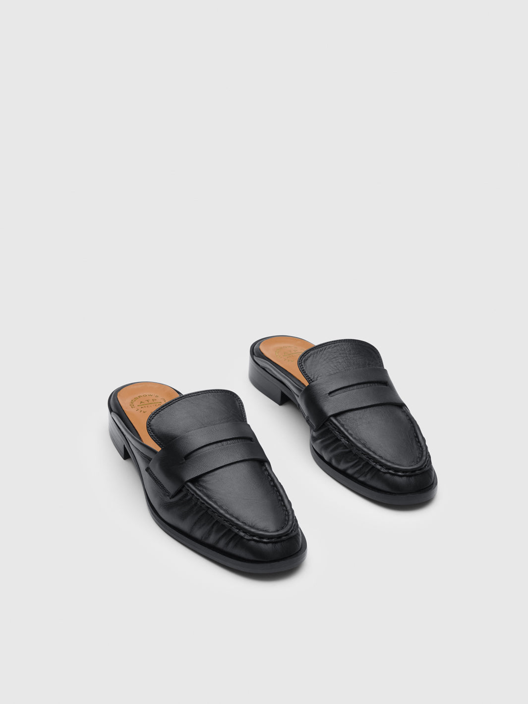 Capriana Black Nappa Slip-ins
