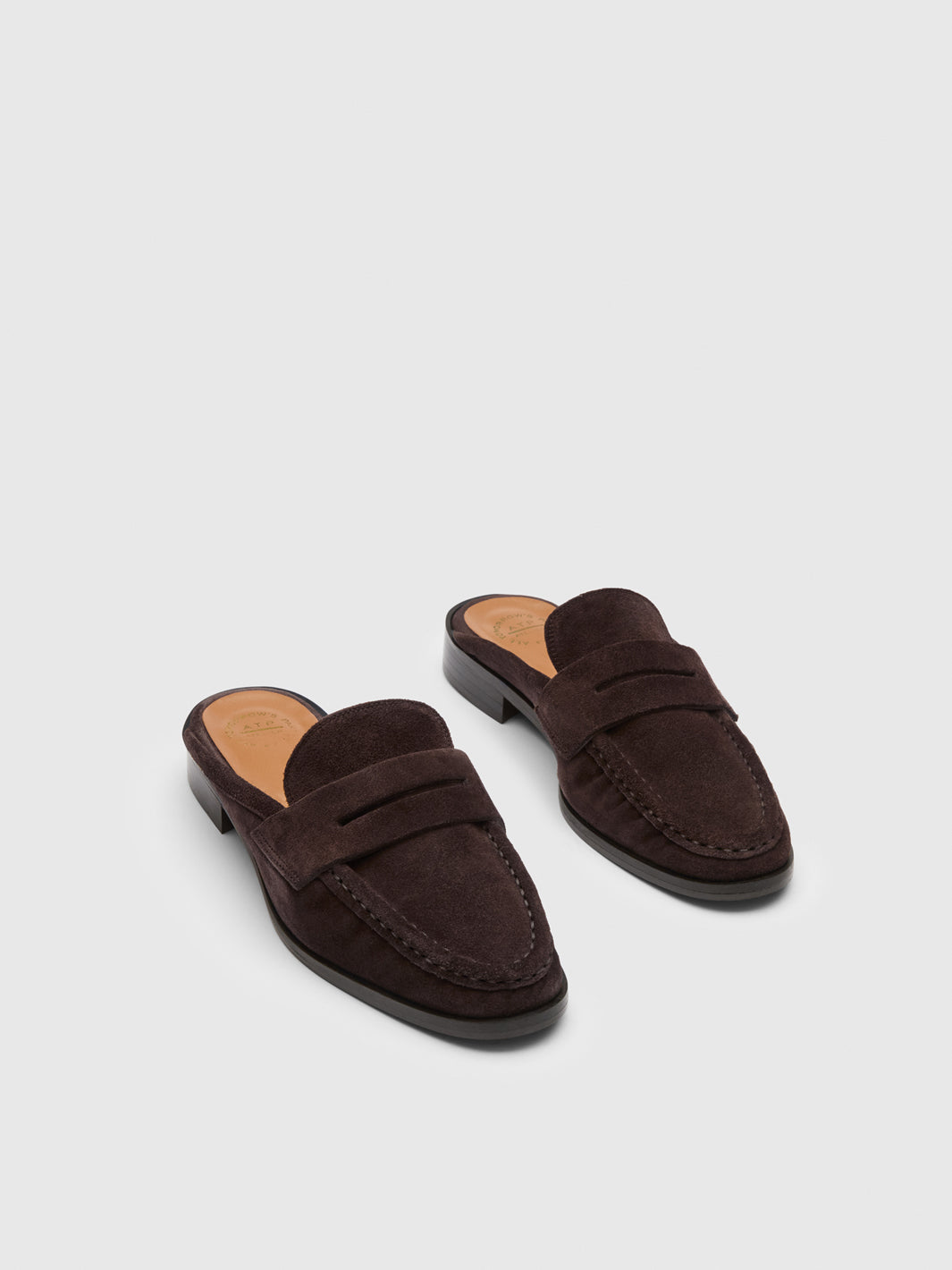 Capriana Walnut Suede Slip-ins