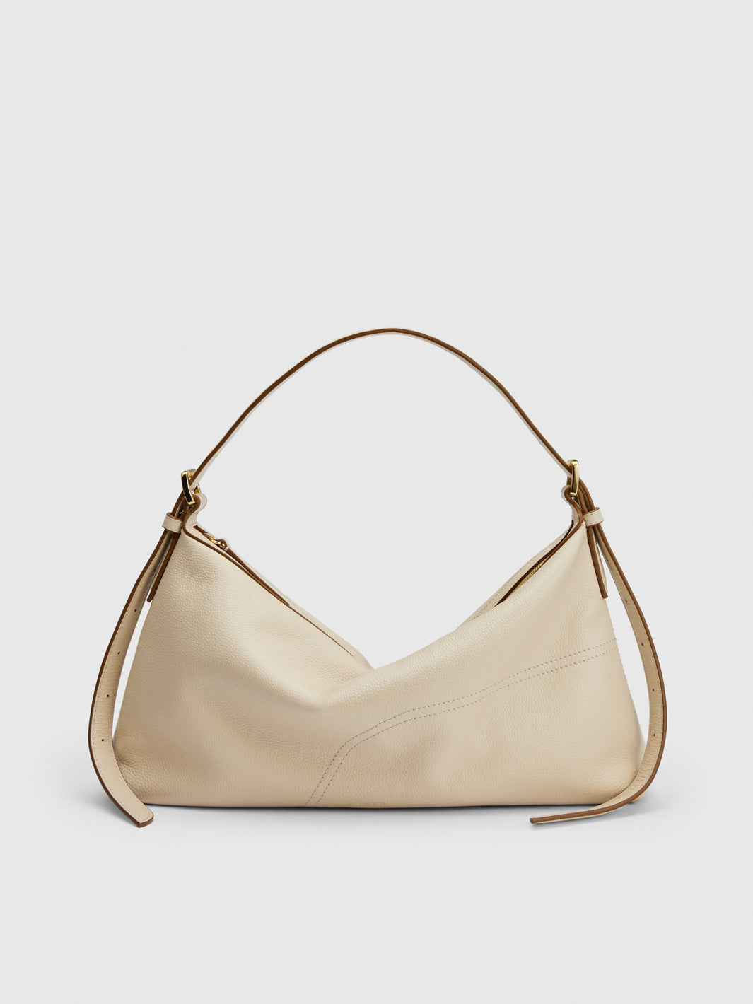 Castellare Mandorla Grained Leather Shoulder bag