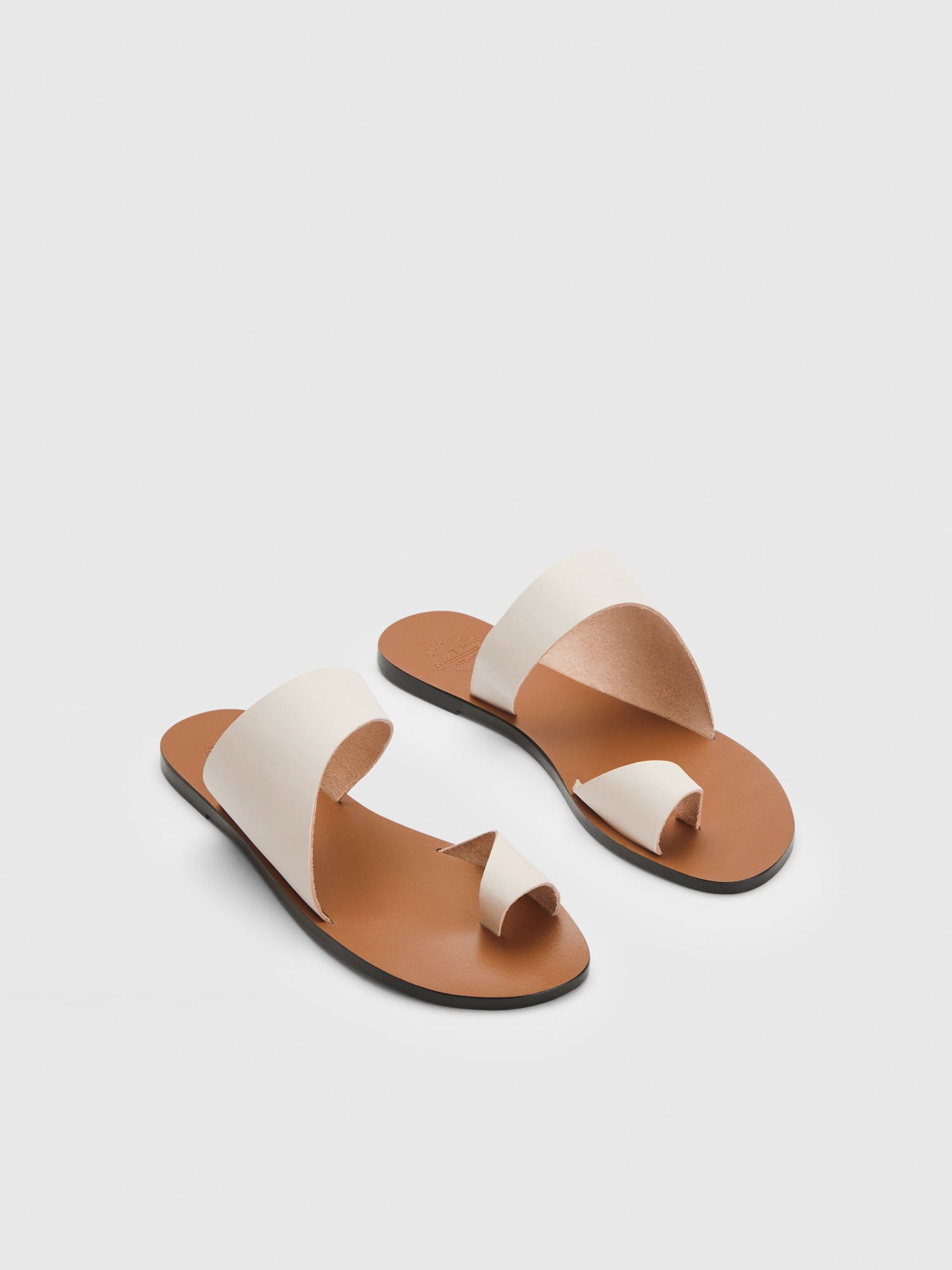 Centola linen cutout sandals