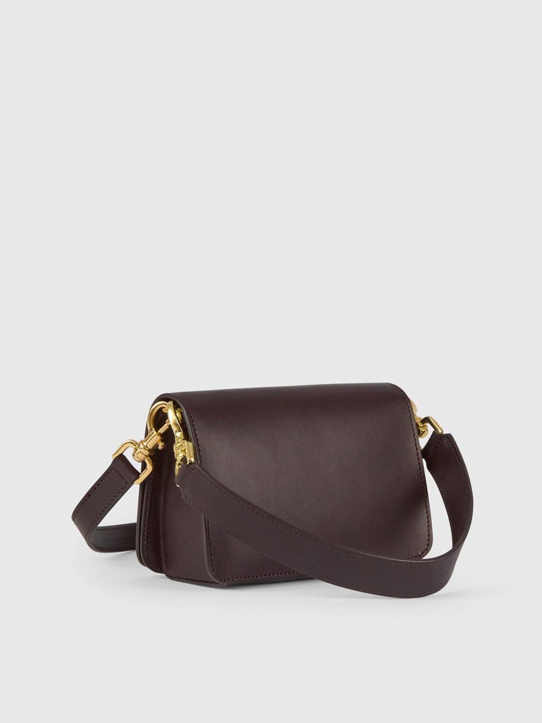 Corsina Walnut Leather Shoulder bag