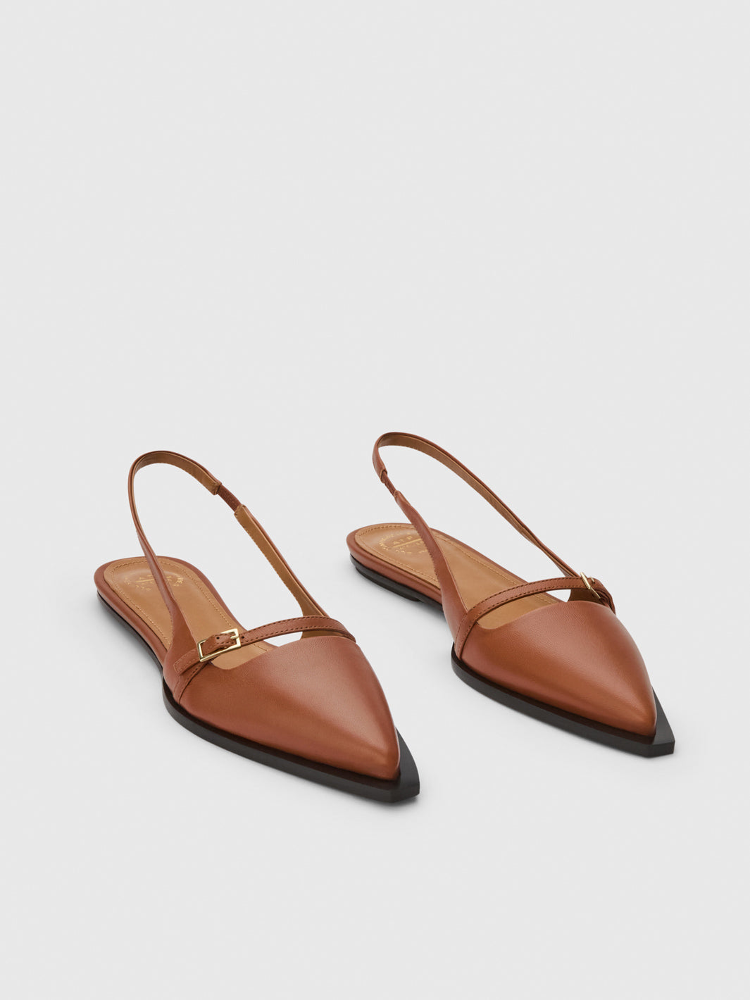 Slingback leather flats outlet
