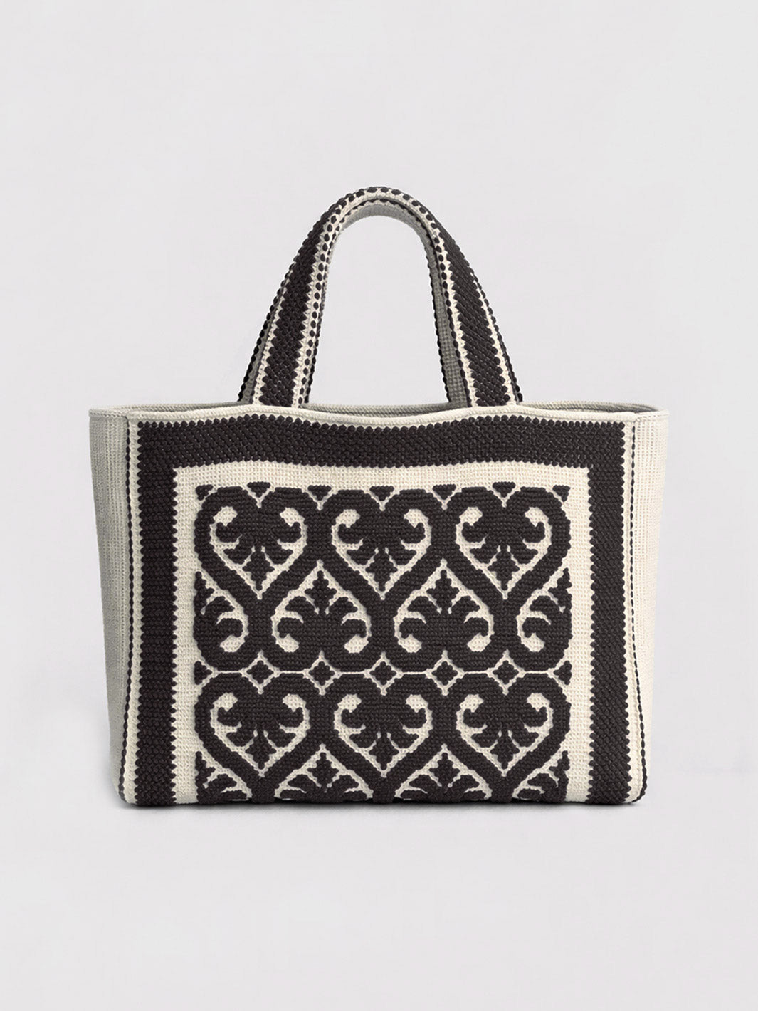 Costantine Black Cotton Tote Bag