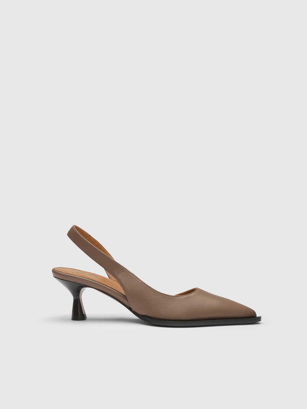 Desana Tahini Shiny Nappa Slingbacks