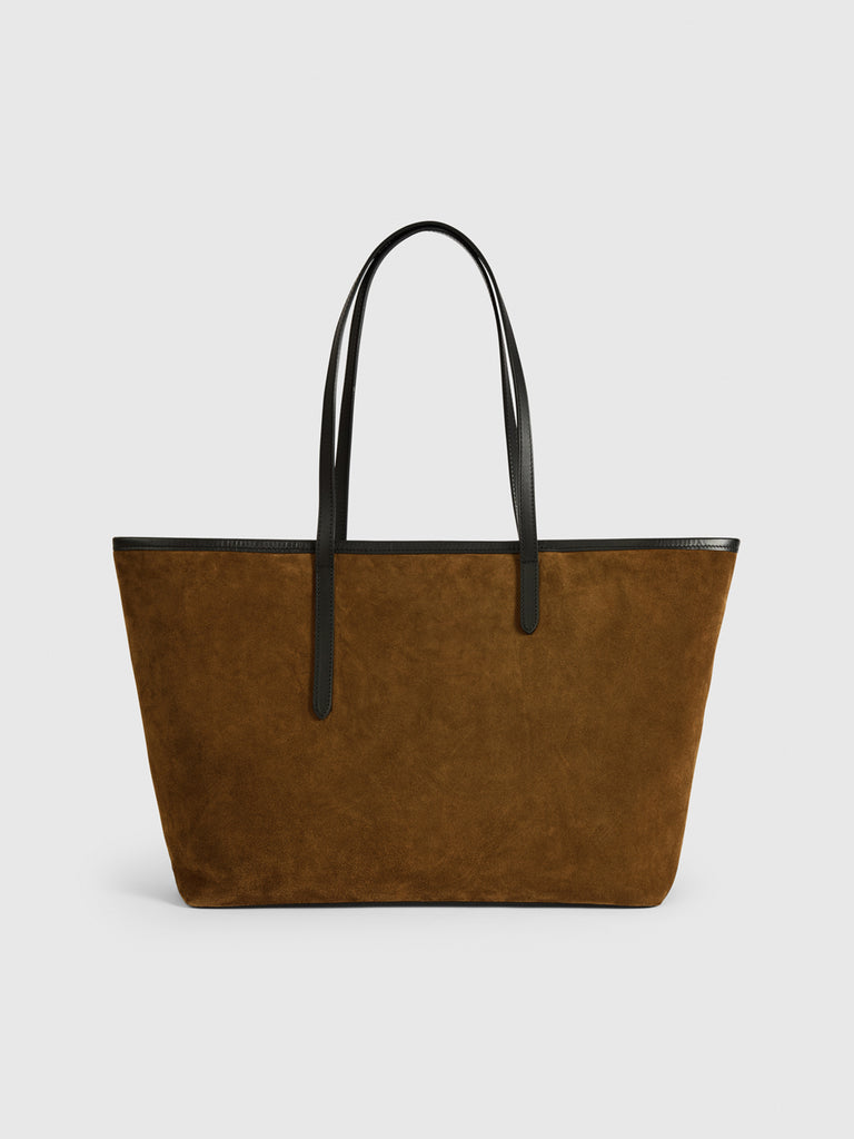 ATP Atelier Women's Eraclea Suede Shoulder Bag Brown