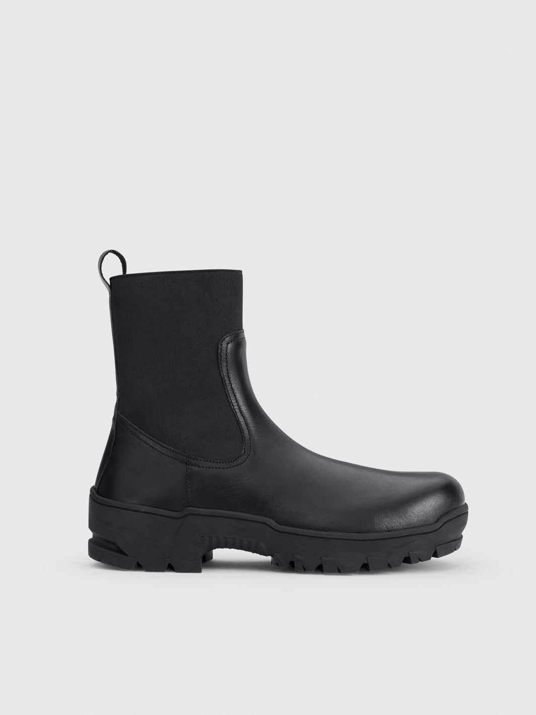 Feltre Black Leather Boots