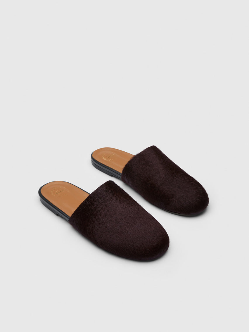 Forcola Walnut Embossed Pony Slip-ins